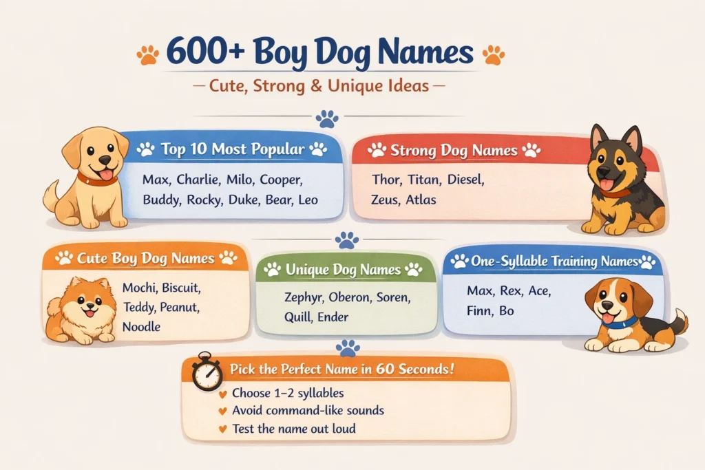 Boy Dog Names,