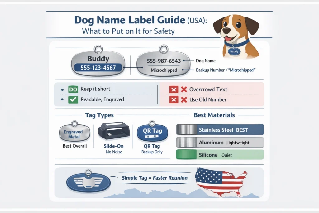 Dog Name Label
