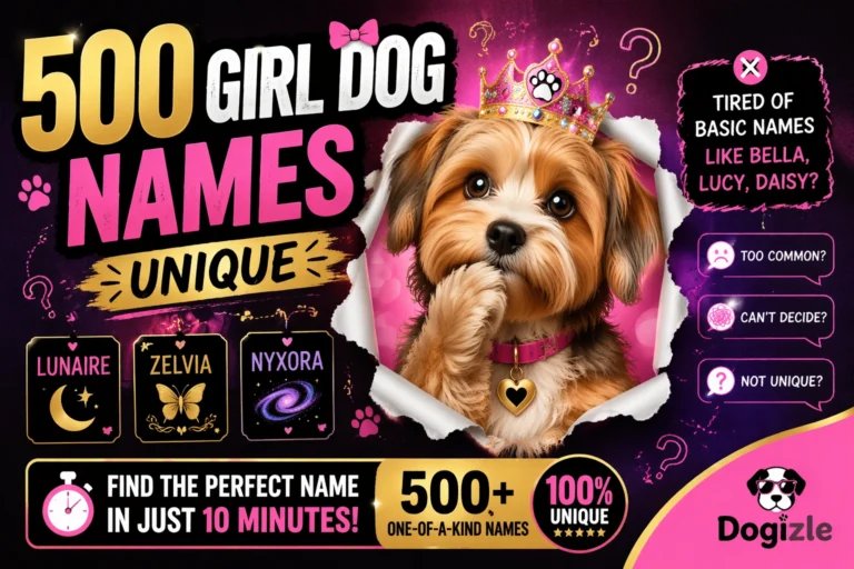 500 Girl Dog Names Unique