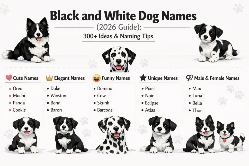 Black and White Dog Names