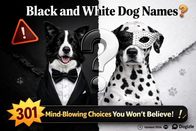 Black and White Dog Names