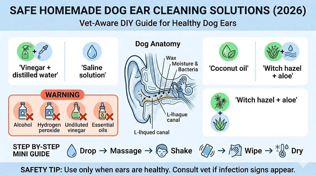 Dog Ear Cleaning Solution Homemade,