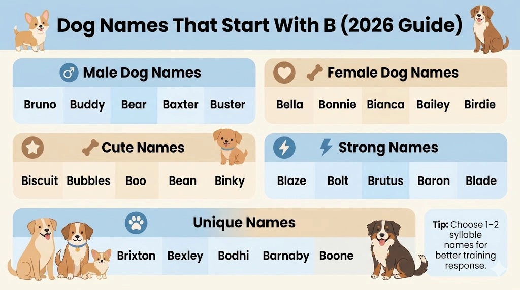Dog Names Start With B