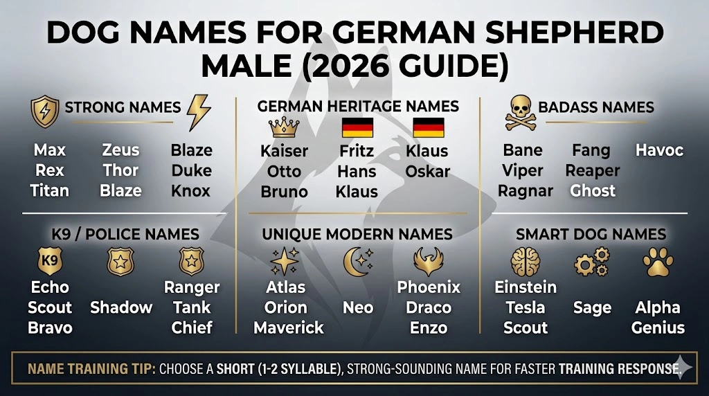 Dog Names for German Shepherd Male