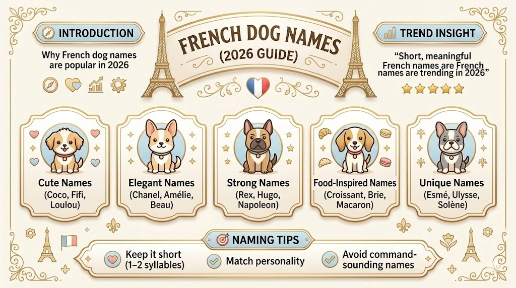 French Dog Names,.