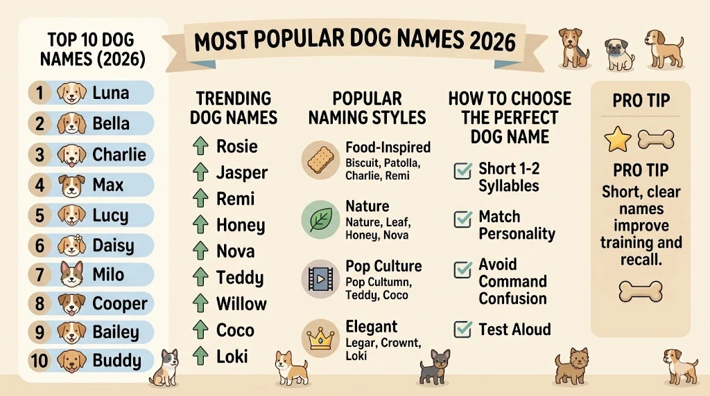 Most Popular Dog Names,