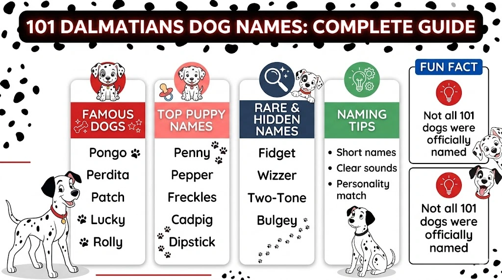 Names of Dogs from 101 Dalmatians