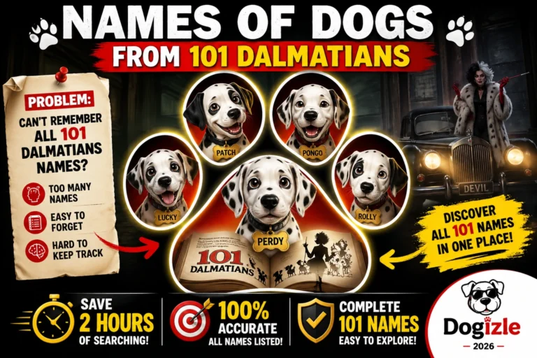 Names of Dogs from 101 Dalmatians