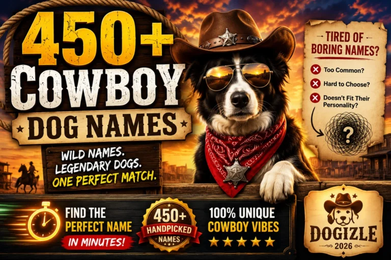 450+ Cowboy Dog Names