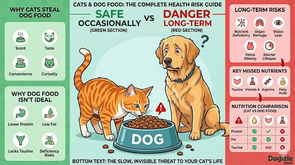 Can Cats Eat Dog Food