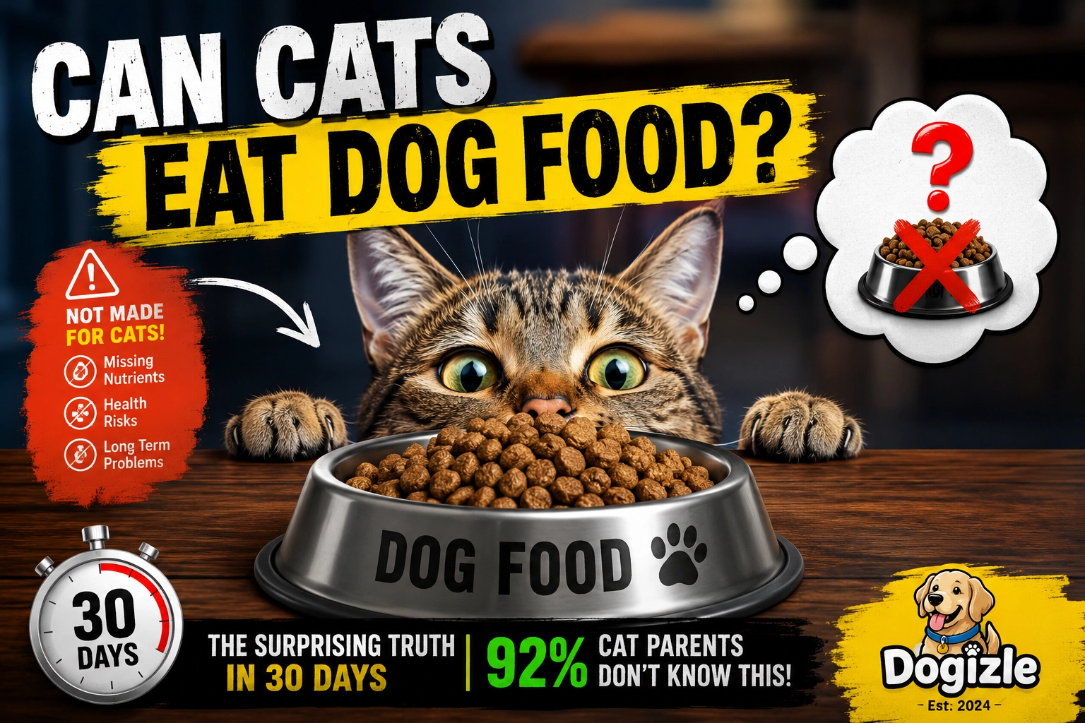 Can Cats Eat Dog Food