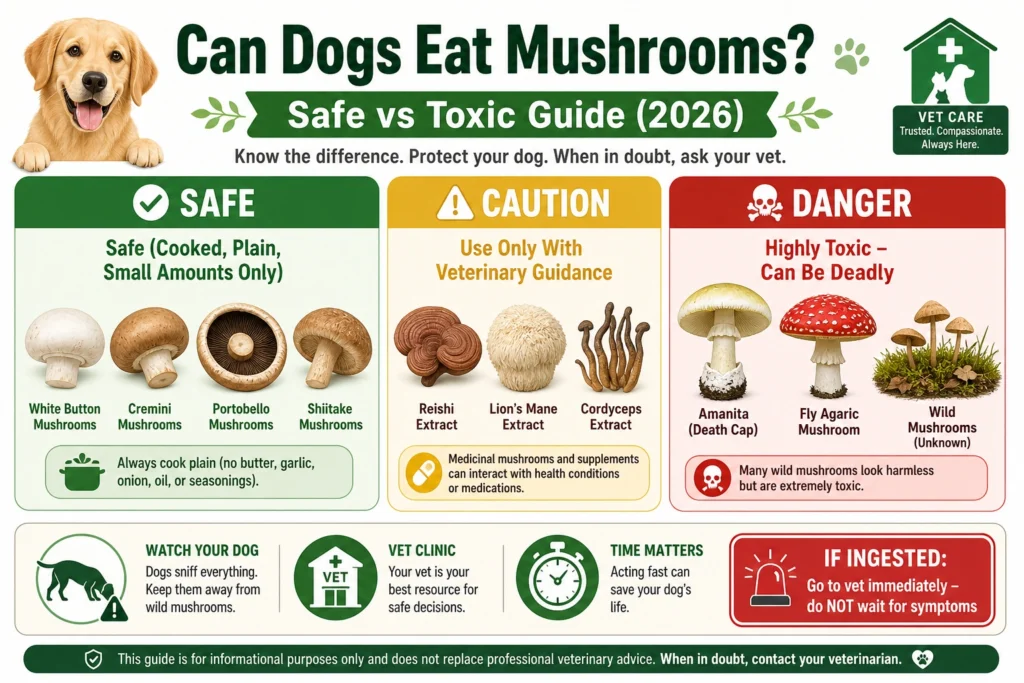Can Dogs Eat Mushrooms