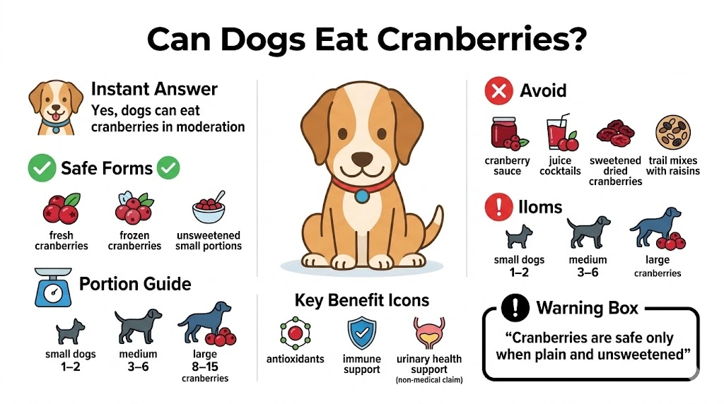 Can dogs eat cranberries 
