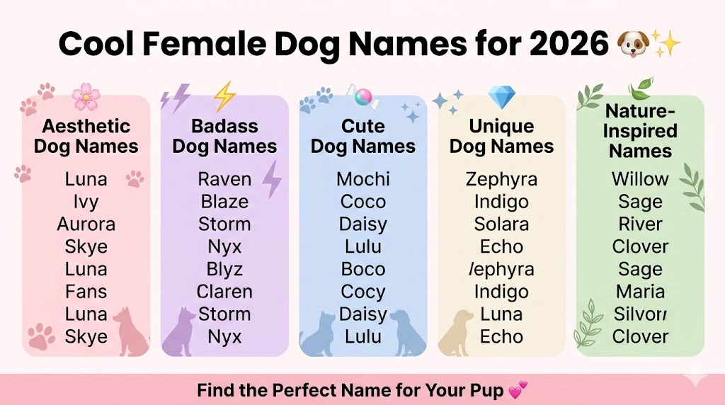 Cool Female Dog Names