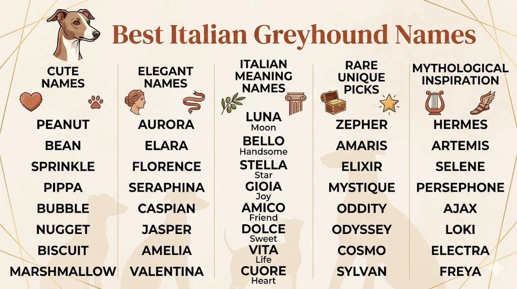 Dog Names for Italian Greyhounds.