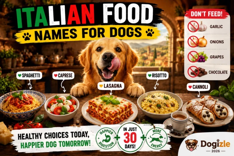 Italian Food Dog Names