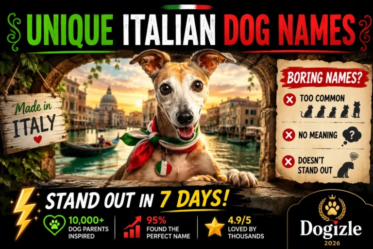 Unique Italian Dog Names.