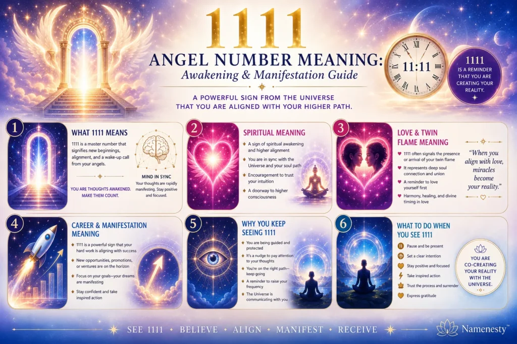 1111 Angel Number Meaning
