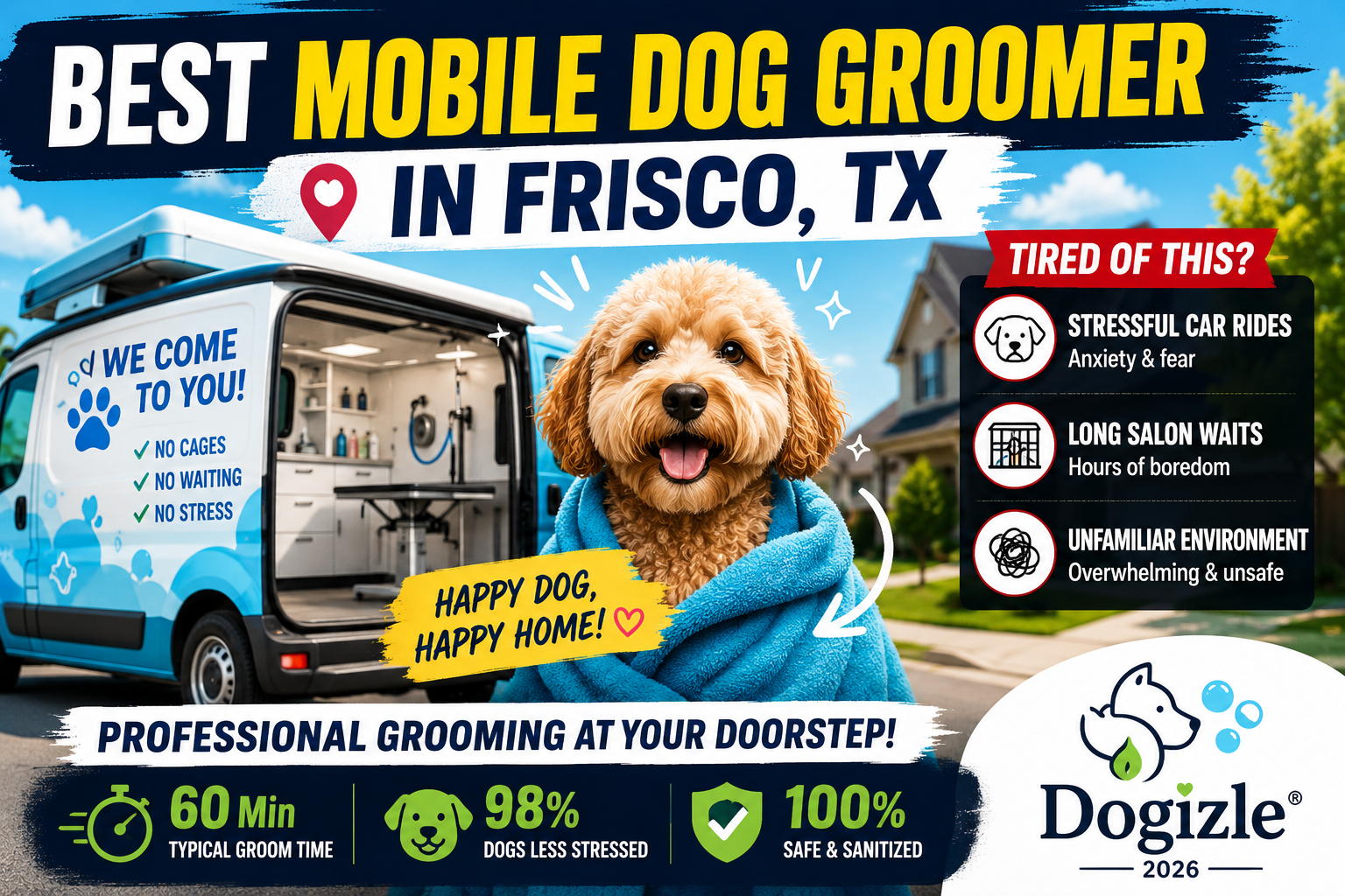 Best Mobile Dog Groomer in Frisco, TX