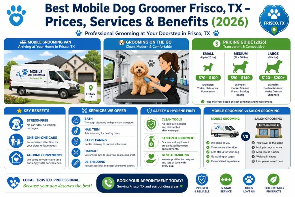 Best Mobile Dog Groomer in Frisco, TX