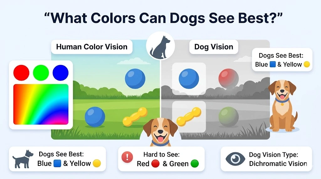 What Colors Can Dogs See Best