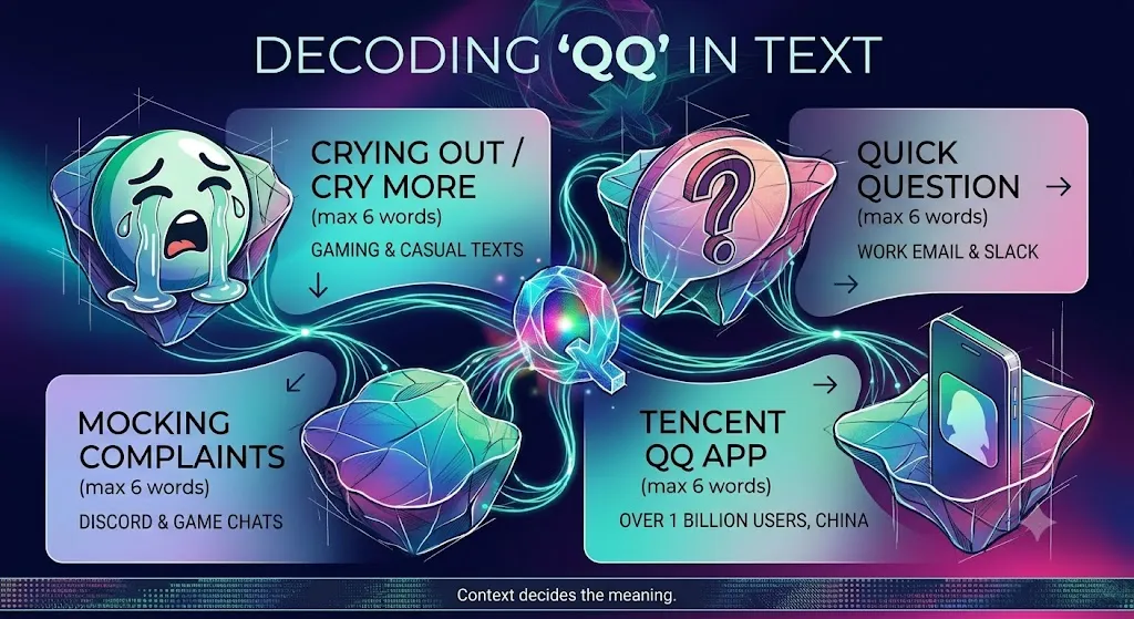 QQ Meaning in Text