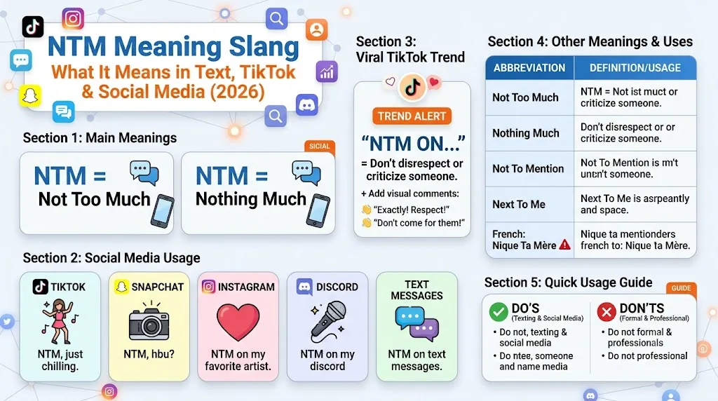NTM meaning slang