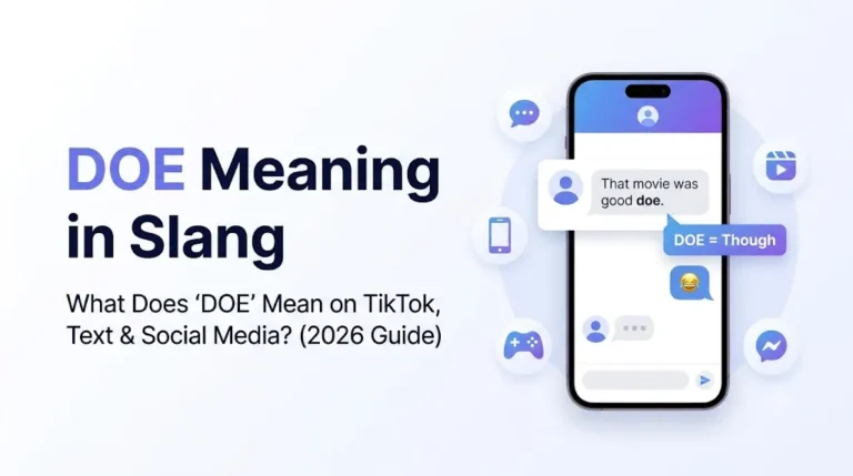 DOE meaning in slang