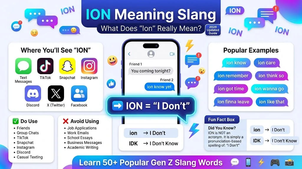 ION meaning slang