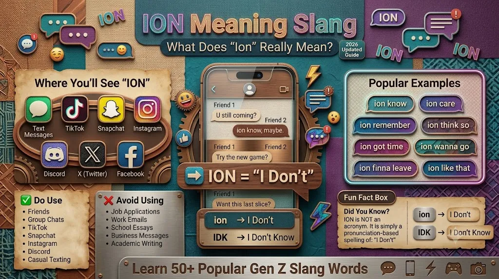 ION meaning slang