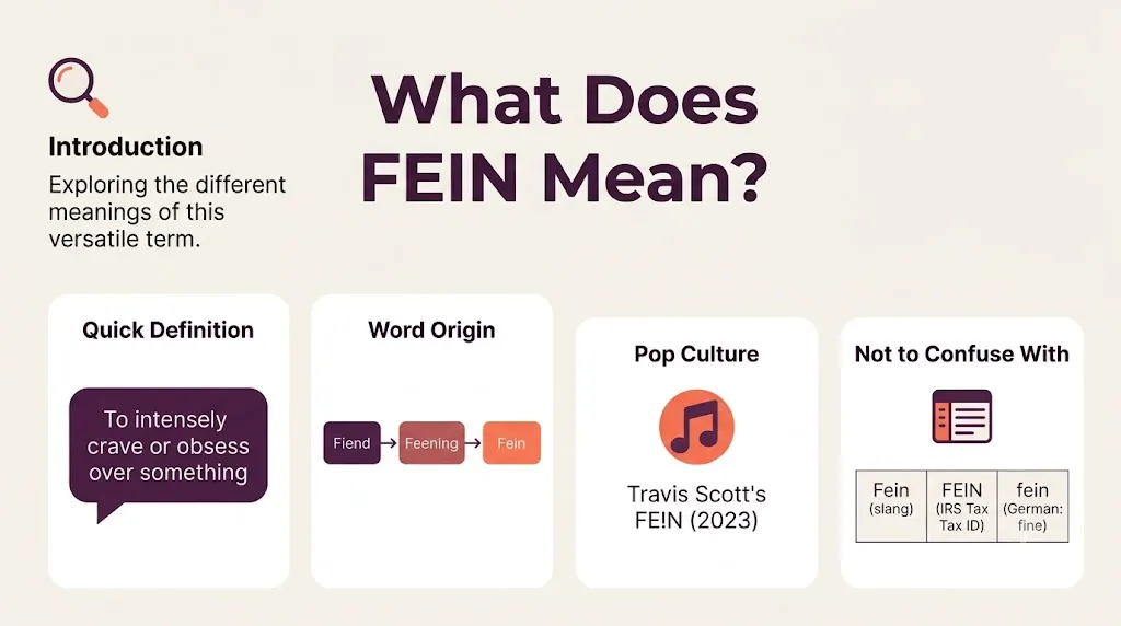 Fein Meaning: Slang