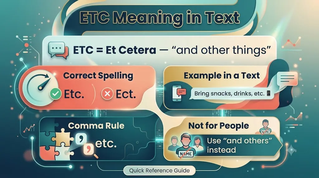 ETC meaning in text