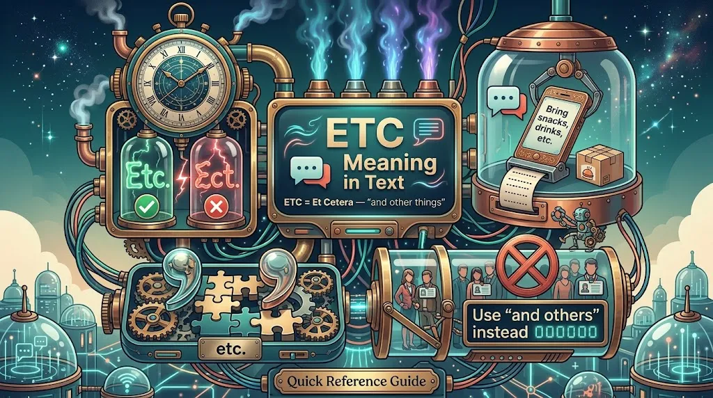 ETC meaning in text