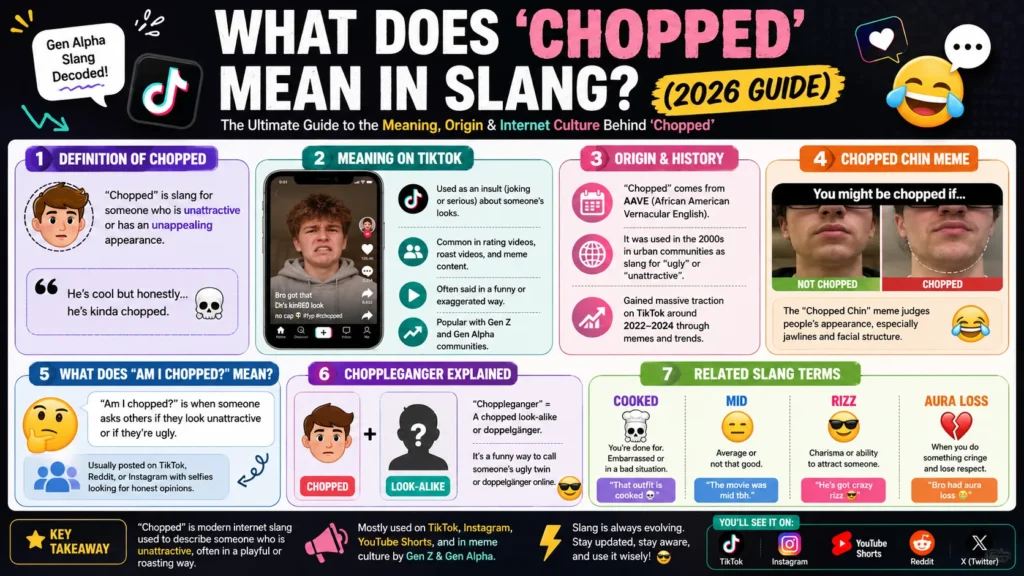 Chopped Meaning Slang