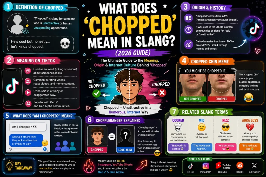 Chopped Meaning Slang