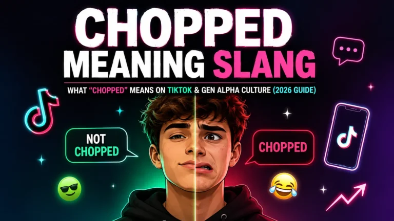Chopped Meaning Slang