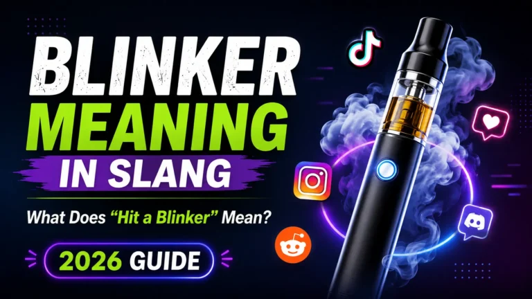 Blinker Meaning in Slang