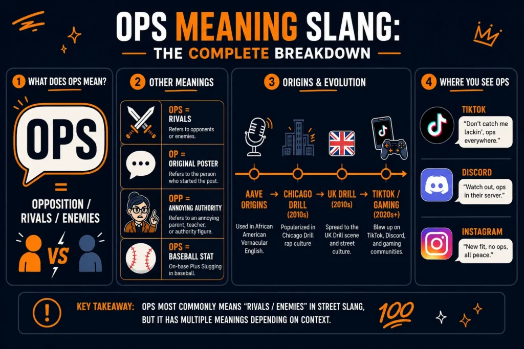  Ops Meaning Slang