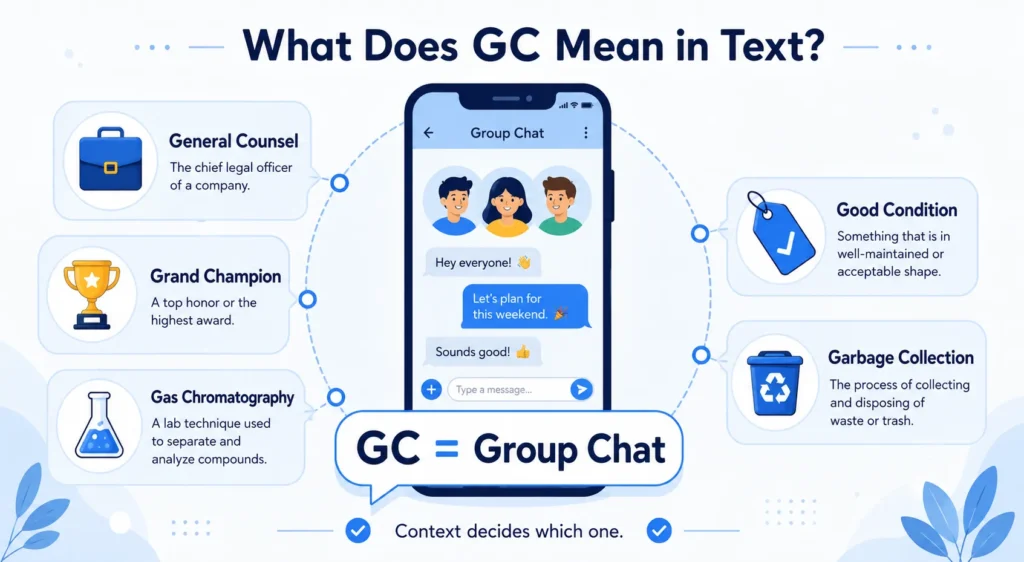 GC Meaning in Text