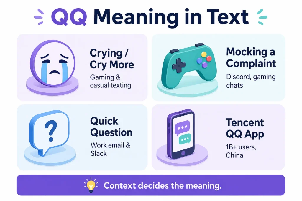 QQ Meaning in Text