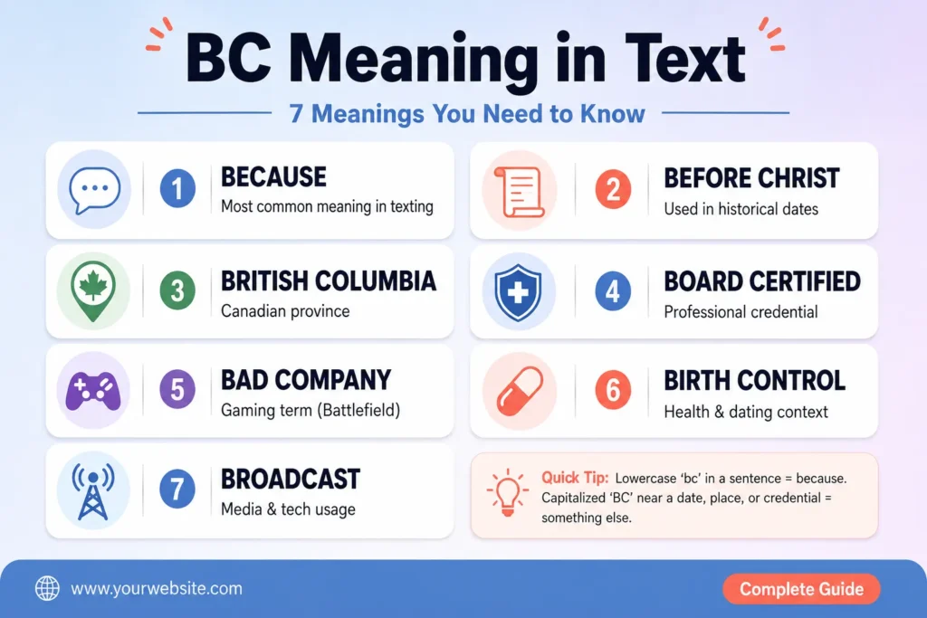 BC Meaning in Text