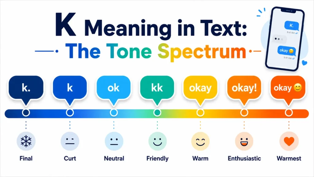 K meaning in text