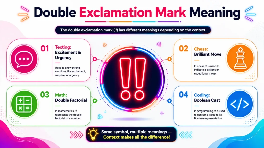 Double Exclamation Mark Meaning