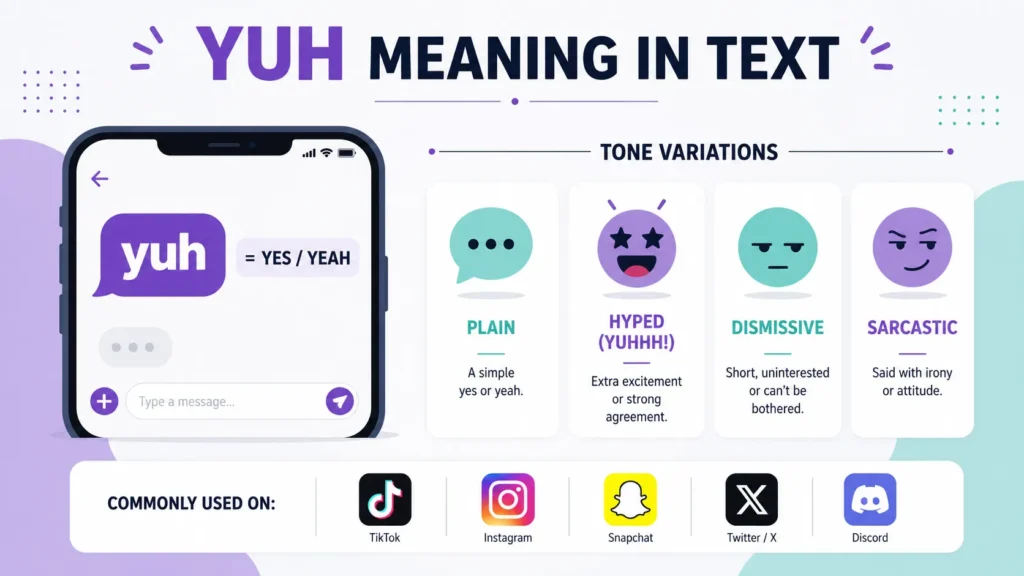 YUH Meaning in Text