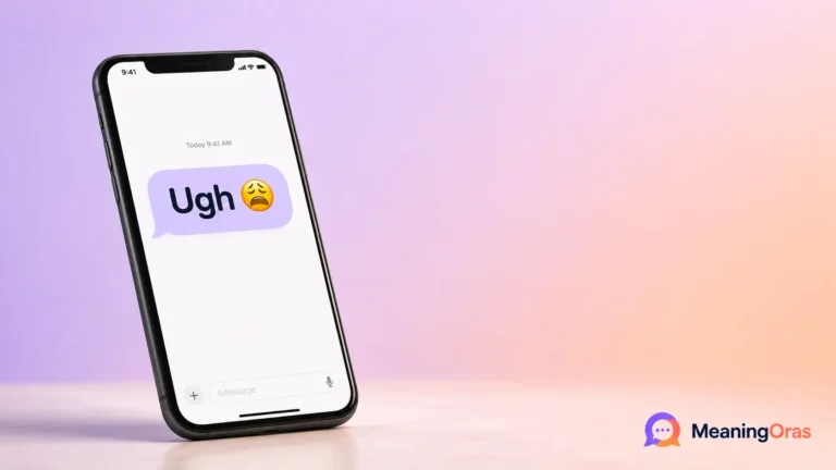 Ugh Meaning in Text