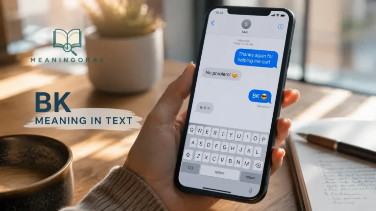 BK Meaning in Text