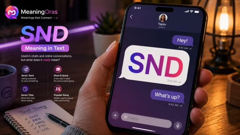 SND Meaning in Text