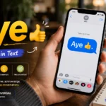 AYE Meaning in Text