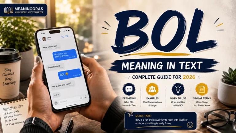 BOL Meaning in Text