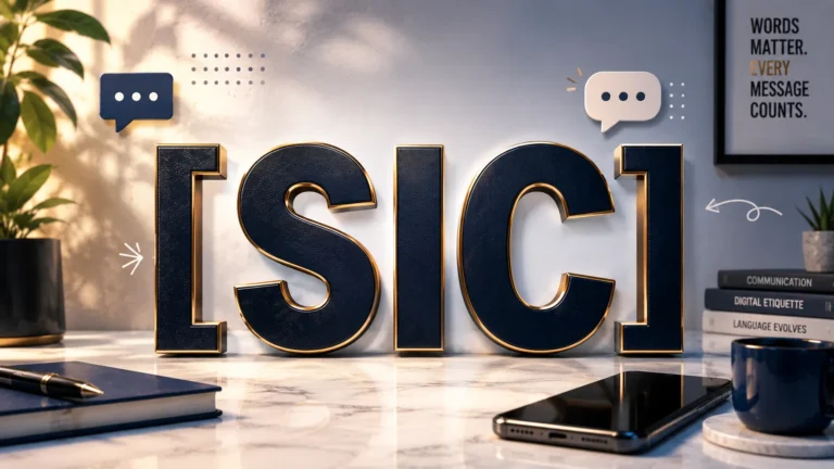 SIC Meaning in Text